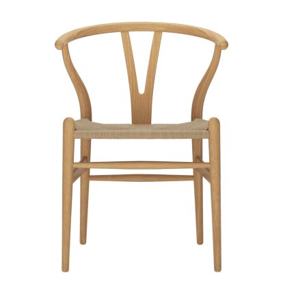 CH24 Wishbone Chair, Oiled oak, Nature mesh