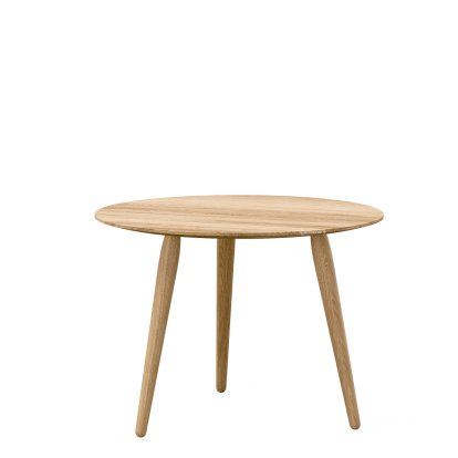 PLAYround Wood Table, Oiled oak, ø 52 cm, Oiled oak, 38 cm
