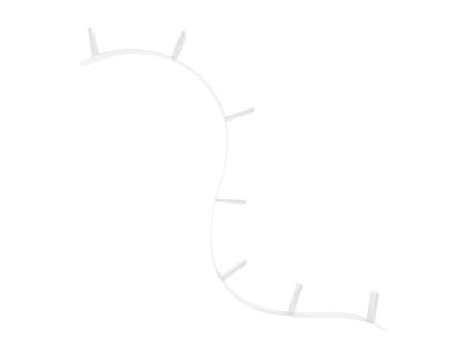 Bookworm Shelf, 7, Opaque, Shining white