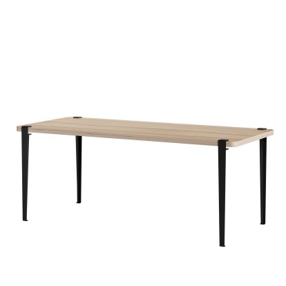 Tiptoe Dining Table Brixton, Graphite black