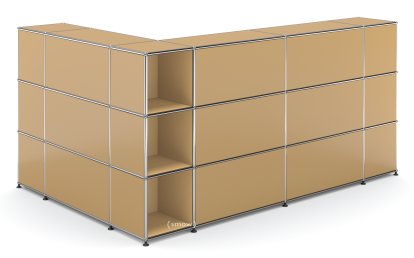 USM Haller Counter Type 4, USM beige, Corner open