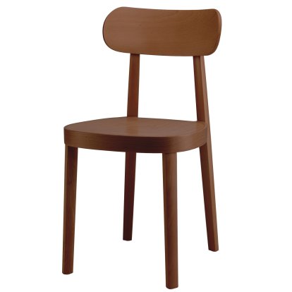 118 / 118 M Chair, Walnut stained beech, Moulded plywood seat