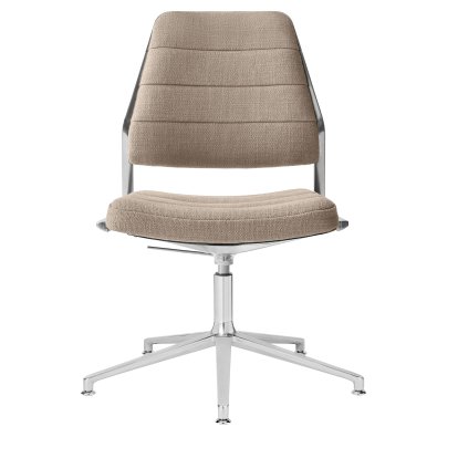Swivel 454+ swivel chair, Fixed base, wool linen mix, tilde