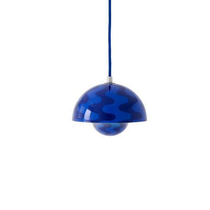 Flowerpot VP10 Pendant Lamp, Cobalt blue/twilight blue