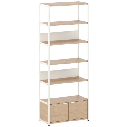 Unit Shelf Wood, 215 m , 1 x double door, Oak / Cream white