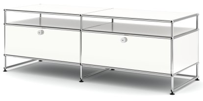 USM Haller TV-Board L, Pure white RAL 9010