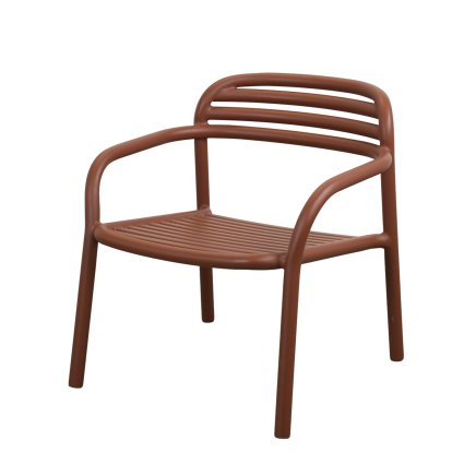 Bliss Lounge Chair, Desert red, Without seat cushion