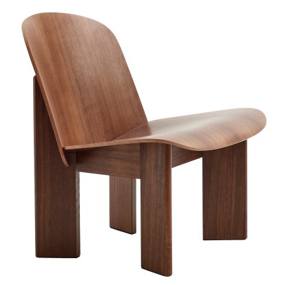 Chisel Lounge Chair, Walnut lacquered