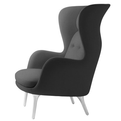 Ro Lounge Chair, Christianshavn 1172 - Grey Uni, Without footstool