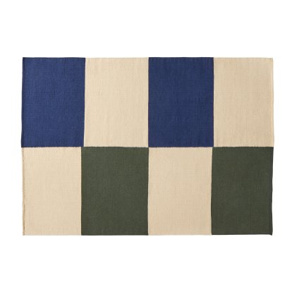 Ethan Cook Flat Works Rug, L 240 x W 170 cm, Peach green check