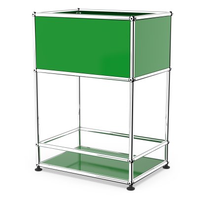 USM Haller Bar Sideboard Type 2, USM green, Adjustable feet