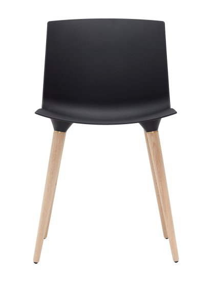 TAC Chair, Black (mat), White pigmented oak