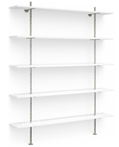 Regal Eiermann, Melamine white, 200 cm, 238 cm
