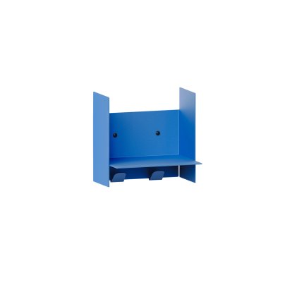 Pli Wall Shelf Classic, 20 cm, Azure Blue, With hooks