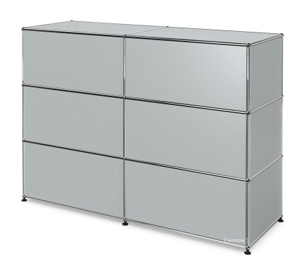 USM Haller Counter Type 1, USM matte silver, 150 cm (2 elements), 50 cm