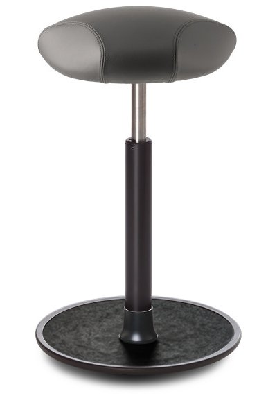 Ongo Free Triangel Stool, Tall, Grey leather