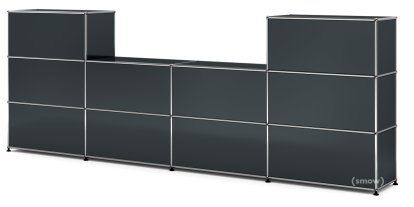 USM Haller Counter Type 3, Anthracite RAL 7016, 35 cm