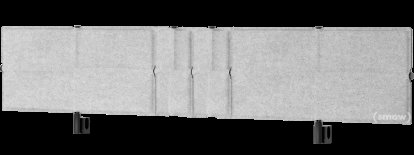 USM Privacy Panels Table Screen, For USM Haller Table classic, 200 cm, Light grey