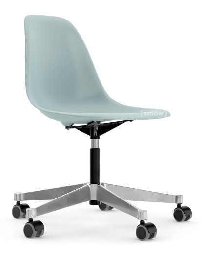Eames Plastic Side Chair RE PSCC, Ice grey, Without upholstery, Without upholstery