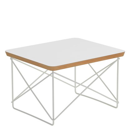 Occasional Table LTR , HPL, white, Powder-coated white