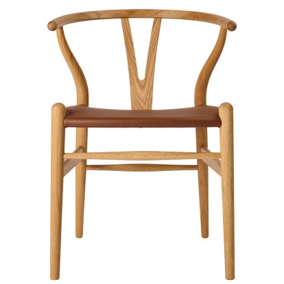 CH24P Wishbone Chair Leather