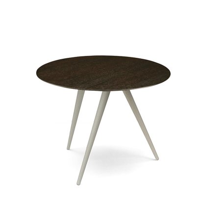 Turn, High (H 43 x Ø 55 cm), Smoked oak, Ash white