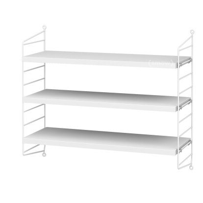String System Shelf S, 20 cm, White, White lacquered