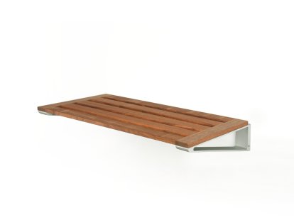 Knax Shoe Rack, Shoe Rack 6 (60 cm), Walnut oiled, Grey