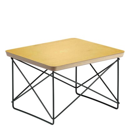 Occasional Table LTR , HPL, gold leaf, Powder-coated basic dark