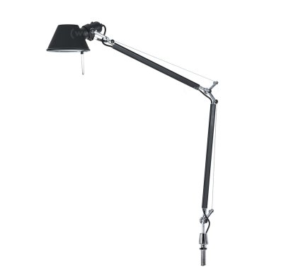 Tolomeo Table Lamp, Black, Screw fastening, Halogen bulb