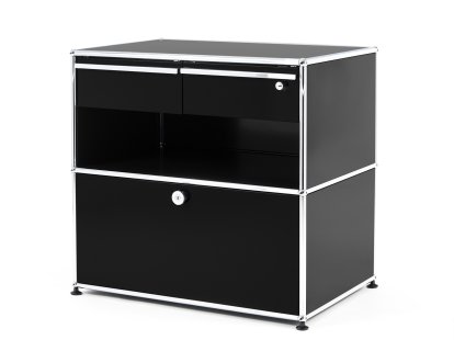 USM Haller Office Sideboard M with Drawers, Graphite black RAL 9011