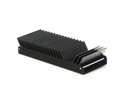 USM Inos CD-Support Tray for USM Haller Extension Shelf, 35 (for 5 x 19 CDs), Light grey RAL 7035