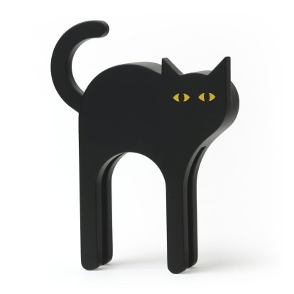 Tecta Cat Karlchen Wooden Figure, Black
