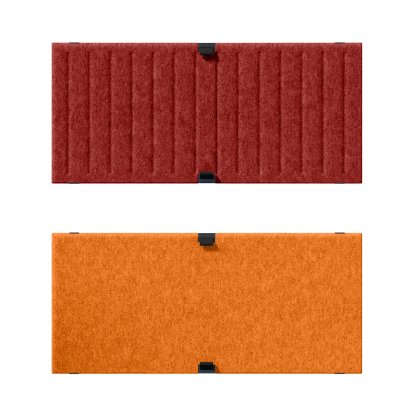 USM Soft Panel Duo for USM Haller Shelves, 75 cm x 35 cm, Red / Orange