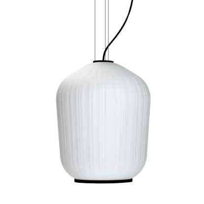 Plissée Pendant Light, Black