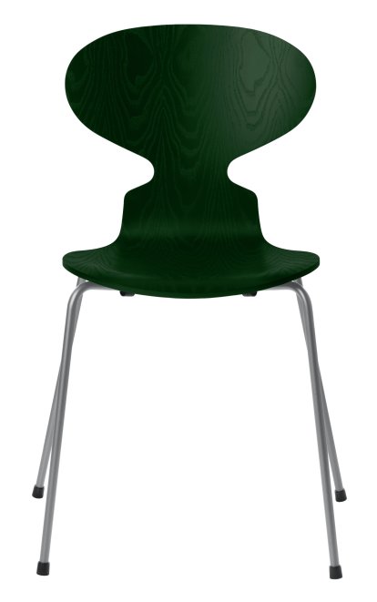 Ant Chair 3101, Coloured ash, Evergreen, Silver grey