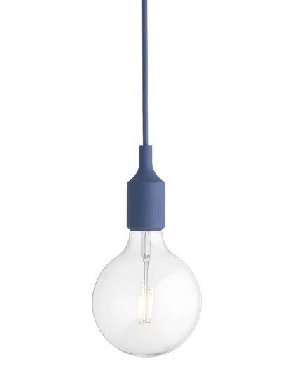E27 Pendant Lamp, Pale blue
