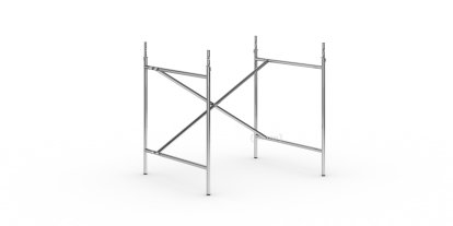 Eiermann 2 Table Frame , Chrome, Vertical,  offset, 80 x 66 cm, With extension (height 72-85 cm)
