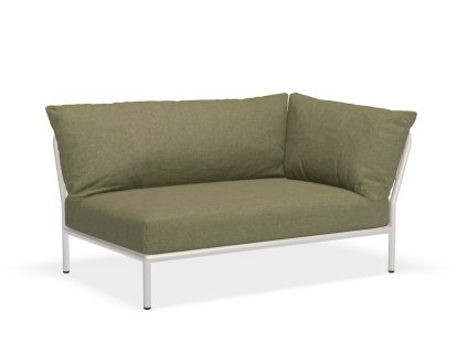 Level 2 Right Corner, Muted White, Leaf