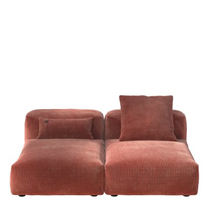 Vetsak Sofa Set 1, M, Cord velours - Brick, With cushions