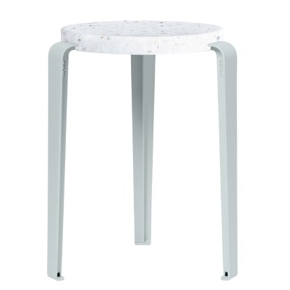 Lou Stool, Recycled Plastic, Venezia, Pale blue