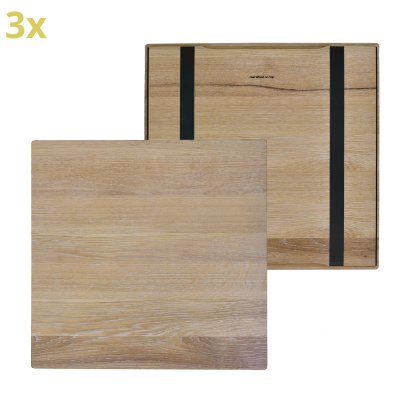 Wooden Overlay for USM Haller Shelves, size XL, 50 cm x 50 cm, Oak, white oiled