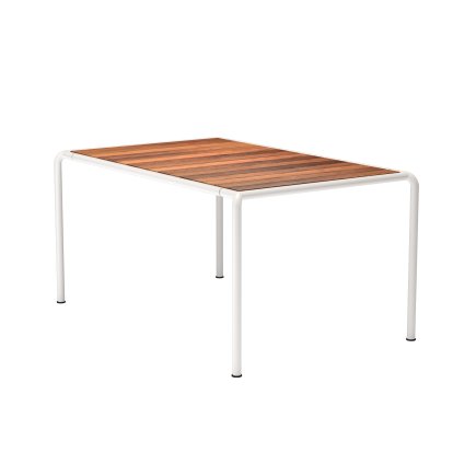 Avanti Table, 98 x 153 cm, Muted White, Thermo Ash