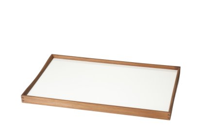 Turning Tray, M (30 x 48 cm), Black/White