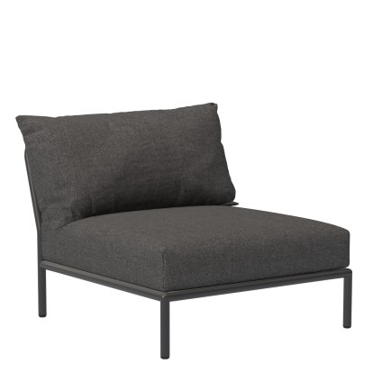 Level 2 Lounge Chair, Dark grey, Dark grey basic