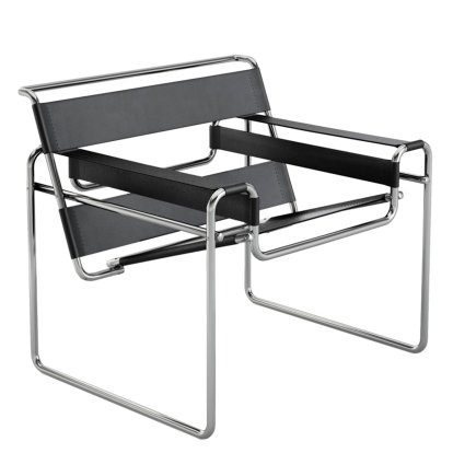 Wassily Chair, Chrome / Cattle hide black