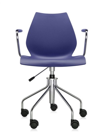 Maui Swivel Chair, With armrests, Sea blue