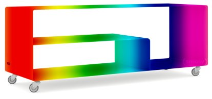 Sideboard R 111, Self-coloured, RAL Pearl Colour, Industrial castors