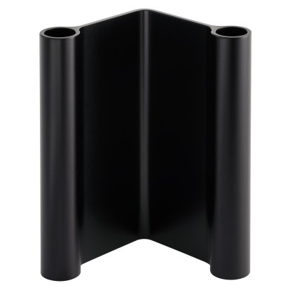 Pair Candleholder, Black, H 18 cm