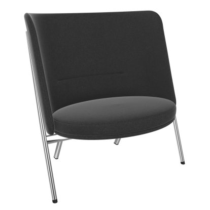 D70 Lounge Chair, Fabric Arco - anthracite, Chrom